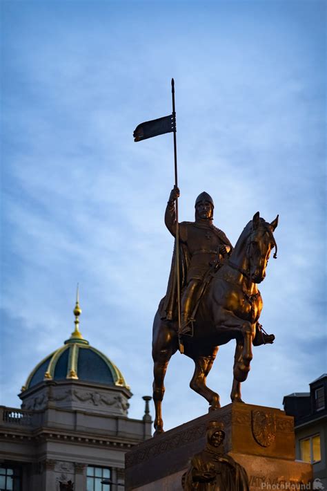 Statue of Saint Wenceslas at Wenceslas Square photo spot