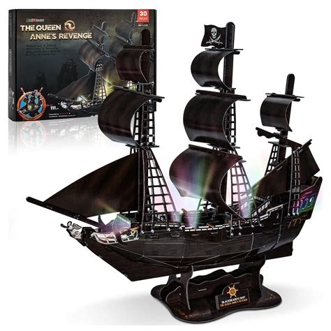 Buy Hicfen 3D Puzzles For Adults Pirate Ship Large Queen Annes Revenge