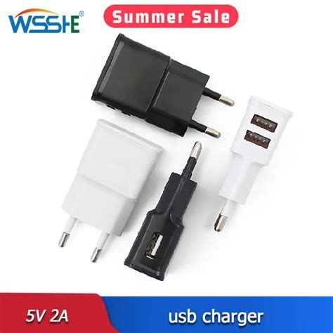 Cargador Usb De 5V Y 2A Para Telefono Movil Adaptador De Corriente De