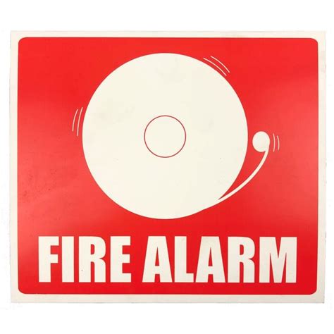 Loc Sign Pvc Fire Alarm Bell 220mm W X 190mm H Awfs