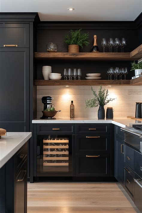 19 Black Kitchen Cabinets For A Striking And Stylish Statement In Your