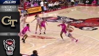 Georgia Tech Vs NC State Condensed Game 2021 22 ACC Womens