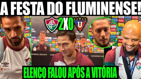 Ldu Provocou Fluminense Campe O Da Recopa Fernando Diniz E Cano Abrem