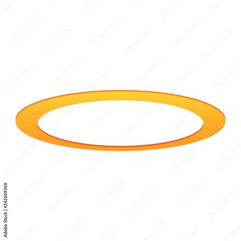 Halo angel ring isolated Stock Vector | Adobe Stock