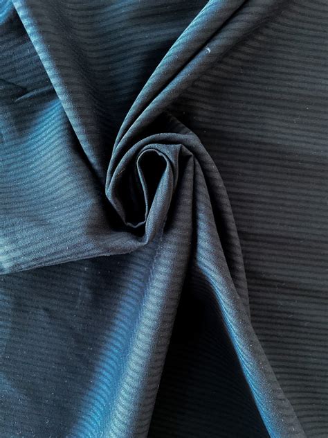 Black Pinstripe Fabric Fabric By The Half Yard Etsy