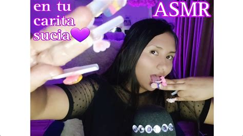 Asmr En Espa Ol Spit Painting Muy Intenso En Toda Tu Carita Youtube