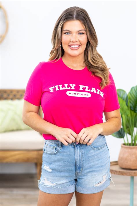 Hot Pink Filly Flair Graphic Tee · Filly Flair