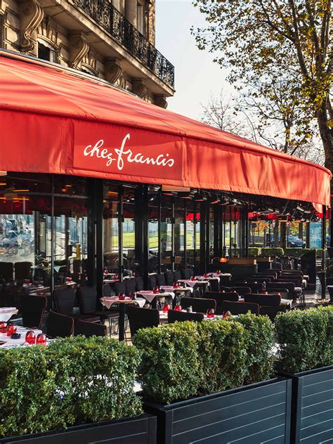 Chez Francis Paris Restaurant Terrasse Vue Tour Eiffel Adresse