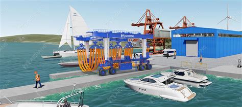 Boat Travel Lift Aicrane Ton Boat Handling Solution