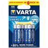 Pila Alcalina Varta Aa V Aa High Energy Pcs Azul Con