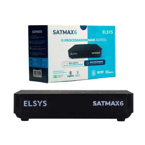 Receptor Digital Full Hd Satmax 6 Banda C Ou Ku Canal Livre HDMI Elsys