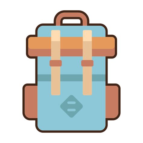 Backpack Flaticons Lineal Color Icon