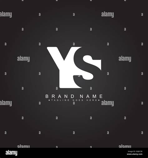 Lettre Initiale Logo YS Simple Logo Business Pour Alphabet Y Et S