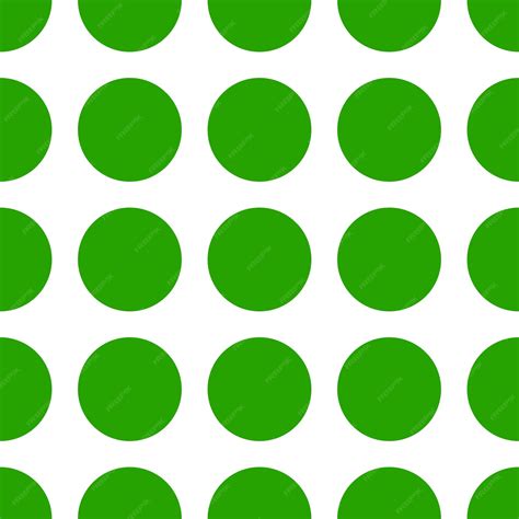 Premium Vector Green Circle Seamless Pattern With White Background