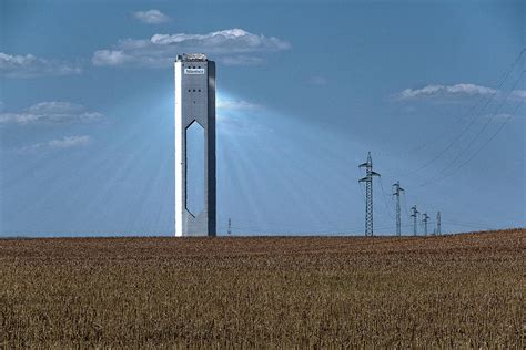 The Worlds First Commercial Concentrating Solar Power Tower Photograph