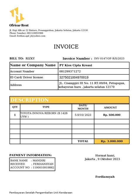 Invoice Pt Kios Cipta Kreasi Hosted At Imgbb Imgbb