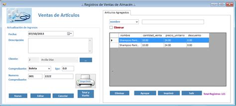 Sistema De Ventas Con Visual Basic Y Sqlserver Descargar Ejemplos