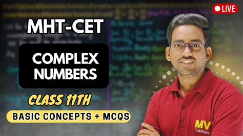 Complex Number MHT CET One Shot Complex Number MHT CET PYQs By Vijay