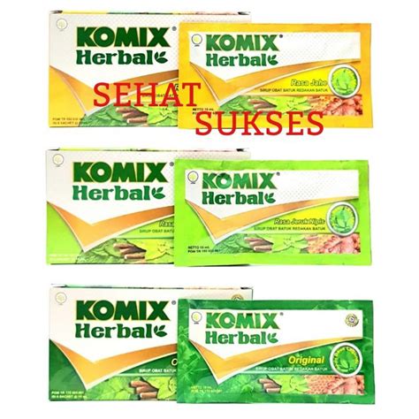 Jual Komix Herbal Isi Sachet Obat Batuk Shopee Indonesia