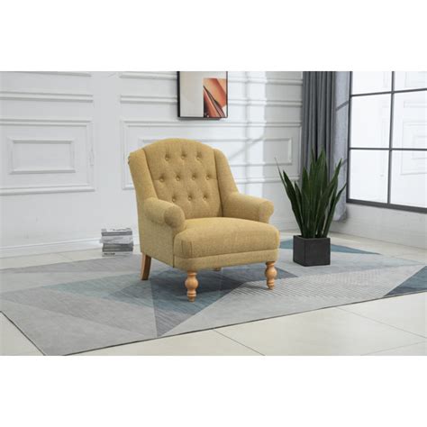 Marlow Home Co Aleshka 77 Cm Wide Tufted Armchair Reviews Wayfair