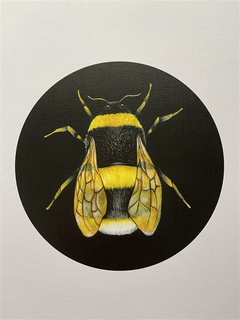 Bumble Bee Verity Claire Print - Marigold and Amber