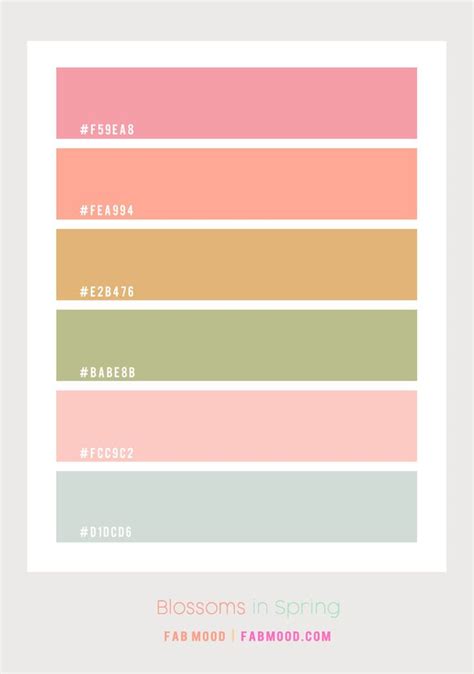 27 Spring Colour Palette Perfections Blossoms In Spring In 2024