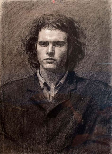 Robert Hannaford Tom Charcoal Portrait Drawing