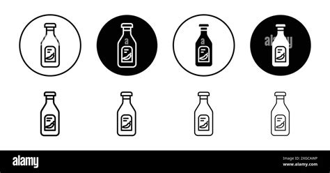 Sauce Bottles Icon Vector Logo Set Collection For Web App Ui Stock Vector Image And Art Alamy