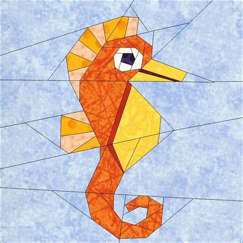 Quilt Art Designs Sea Life Collection Paper Pieced Quilt Patterns Paper Piecing Patterns