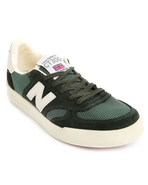 New Balance 300 Made In Uk Green Suedemesh Sneakers In Green For Men