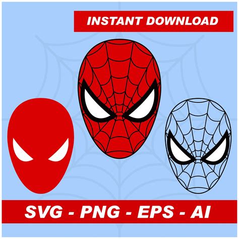 Spiderman Svg Spiderman Face Svg Spiderman Clipart Spiderman Shirt