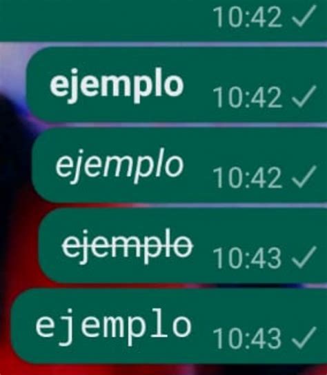 Cómo poner cursiva negrita y subrayado en Whatsapp formas de cambiar
