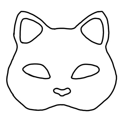 A Black And White Drawing Of A Cat S Face With The Eyes Drawn Out