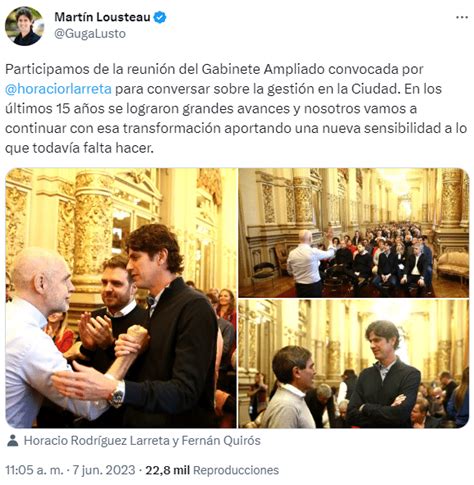 Horacio Rodríguez Larreta encabezó la reunión de gabinete con un guiño