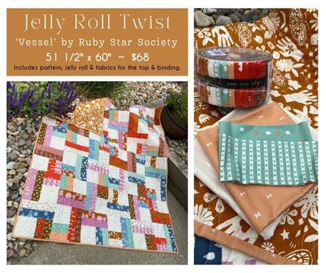 Jelly Roll Twist Quilt Kit 51 5 X 60 852203990