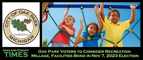 Oak Park Voters To Consider Recreation Millage Facilities Bond In Nov