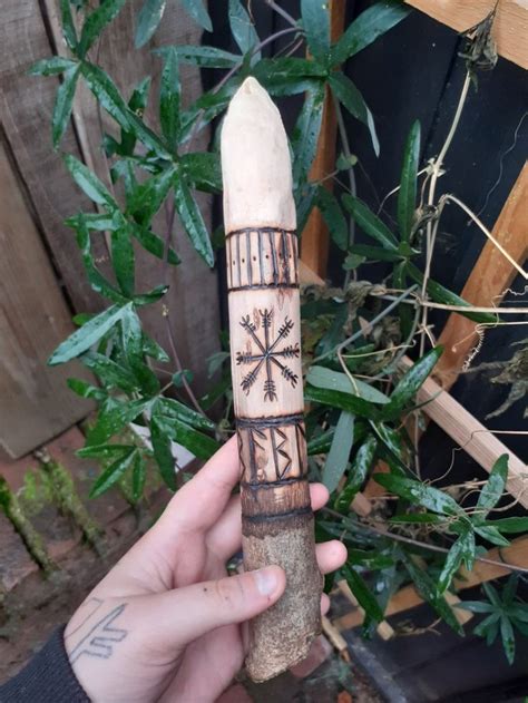 Wooden Norse Pagan Athame Authentic Viking T