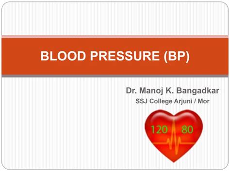 Blood Pressure Ppt