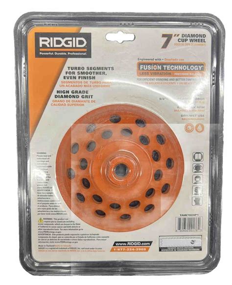 Nib Ridgid Segment Turbo Cup Concrete Grinding Wheel Taw P Ebay