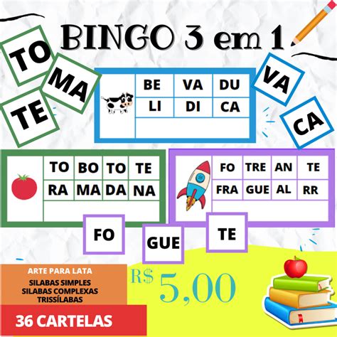 Bingo Silabas Complexas