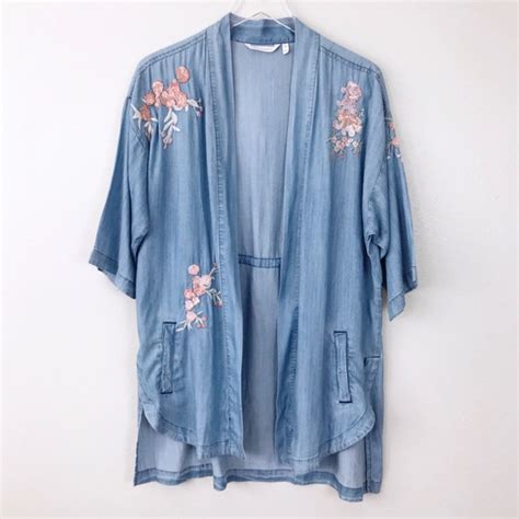 Soft Surroundings Sweaters Soft Surroundings Embroidered Kimono M