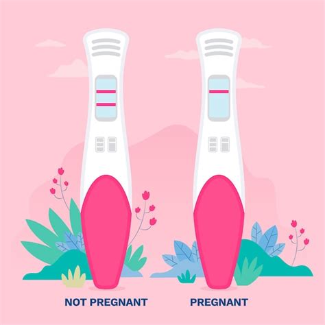 Free Vector Pregnancy Test Illustration Concept