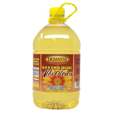 Olio Di Girasole Alto Oleico 5 Litri Dama In Pet De Santis DAmbros