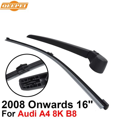 Qeepei Rear Wiper Blade And Arm For Audi A4 8k B8 2008 Onwards 16 5 Door Avant High Quality