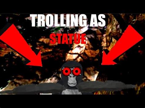 Trolling As STATUE And WARNING In Gorilla Tag YouTube