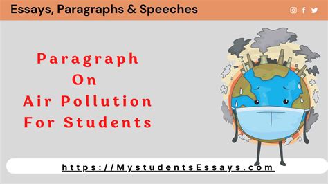 Paragraph On Air Pollution Causes Impacts Of Air Pollution Student