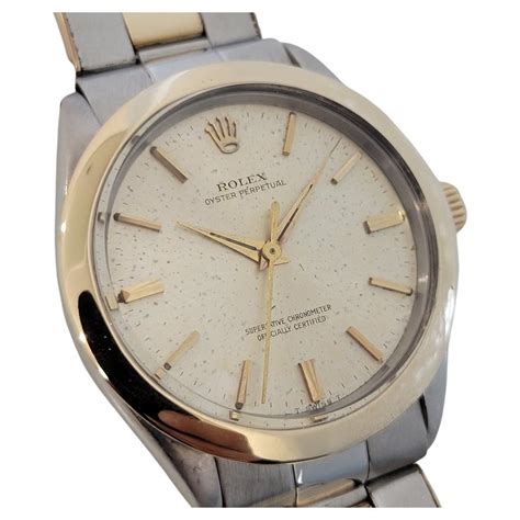 Mens Rolex Oyster Perpetual Ref K Gold Automatic S Rjc T