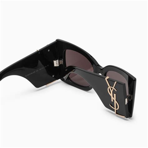 Saint Laurent Sl M Blaze Black Sunglasses Thedoublef