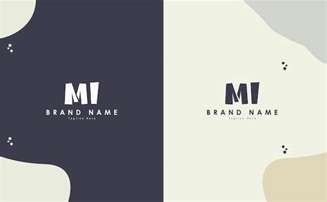 Premium Vector Mi Letters Vector Logo Design