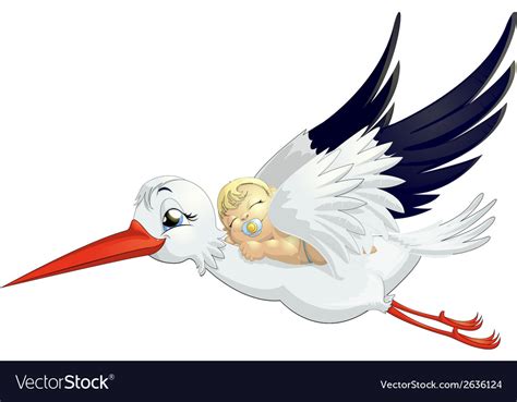 Stork Royalty Free Vector Image VectorStock